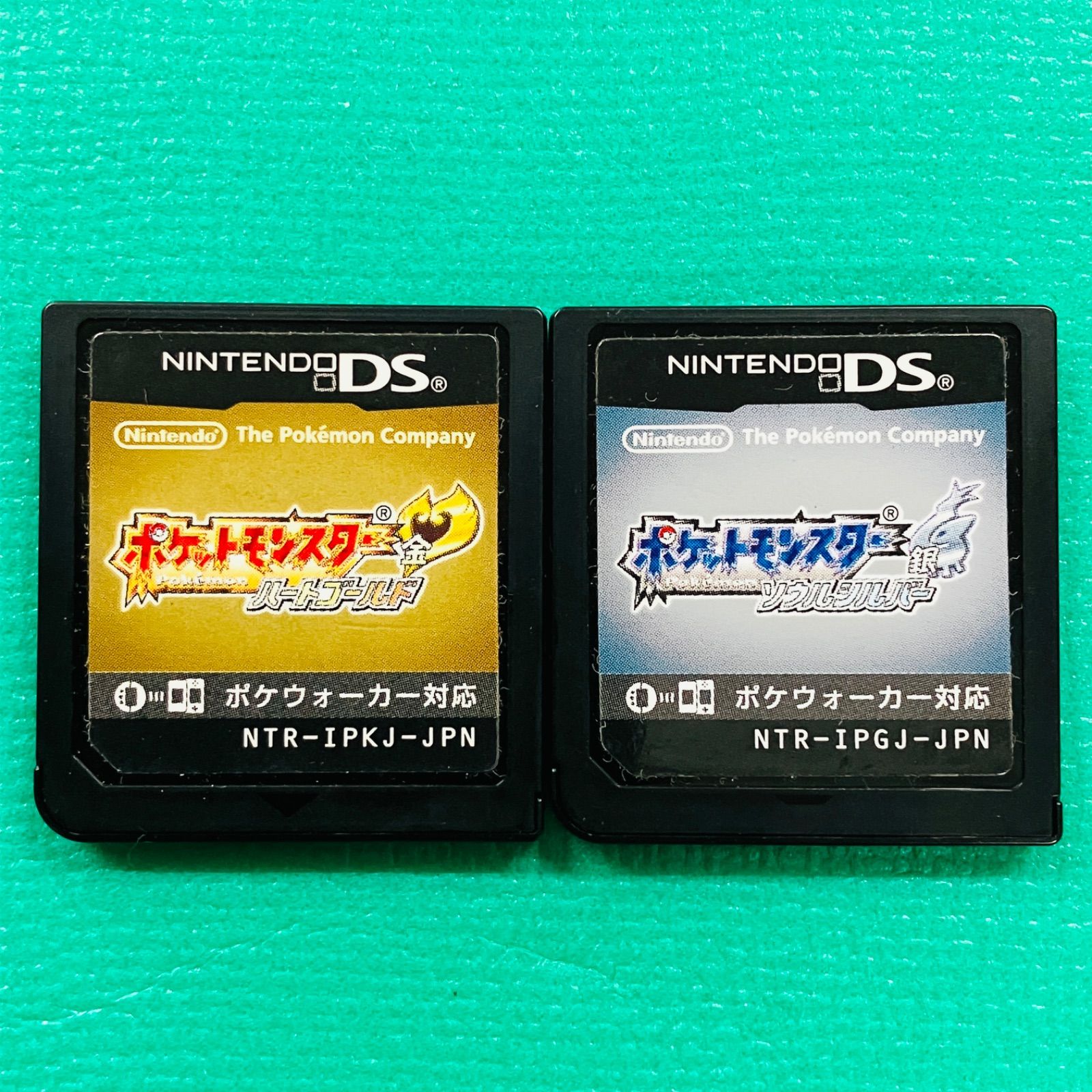 ソフトのみ２点セット DS ポケットモンスター ハートゴールド 金 ソウルシルバー 銀 ポケモン