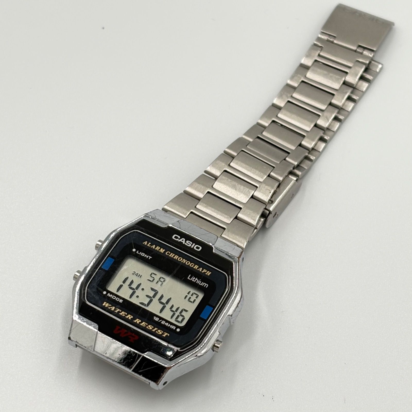 ◼︎カシオ CASIO A163W デジタル 腕時計 シルバー レトロ 液晶