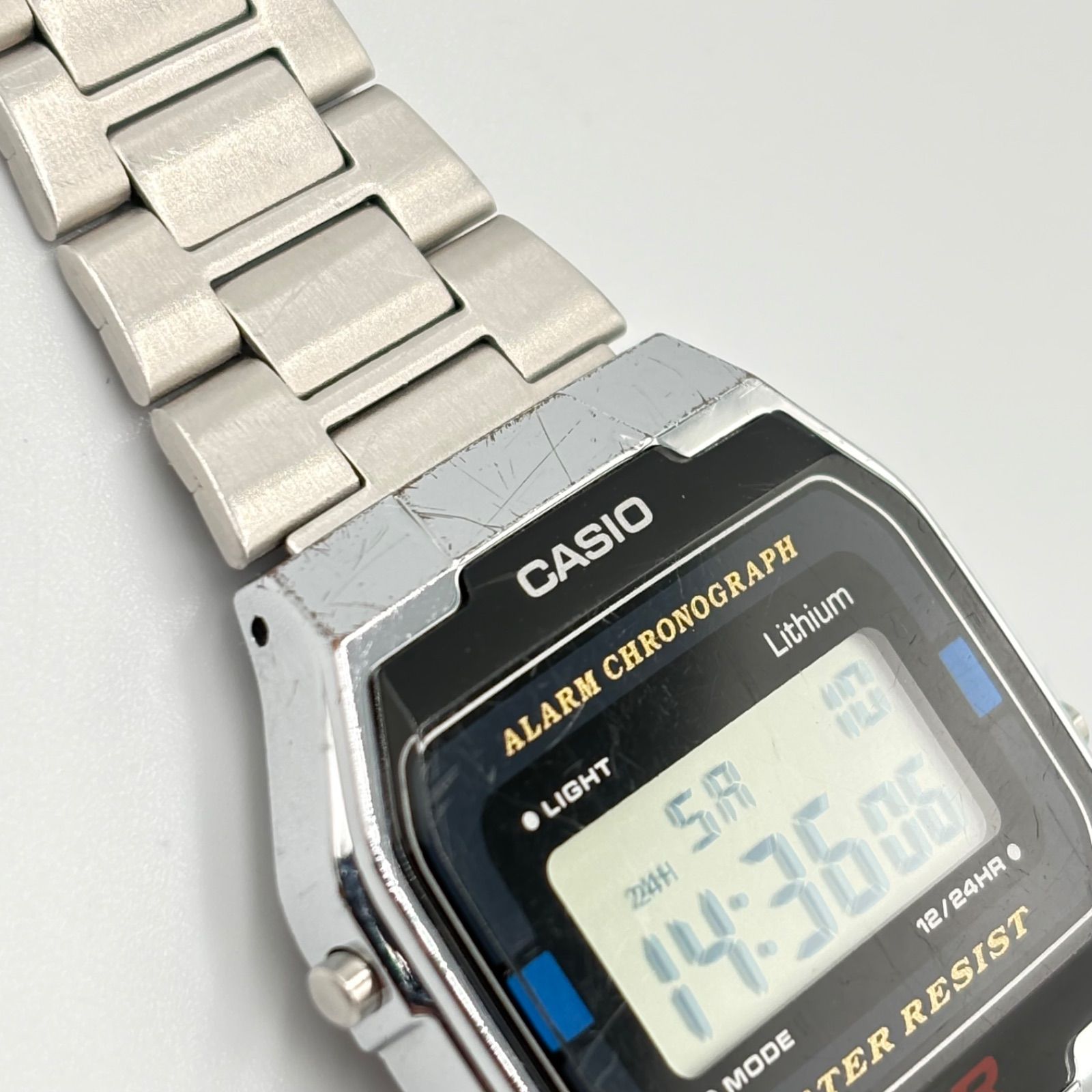 ◼︎カシオ CASIO A163W デジタル 腕時計 シルバー レトロ 液晶