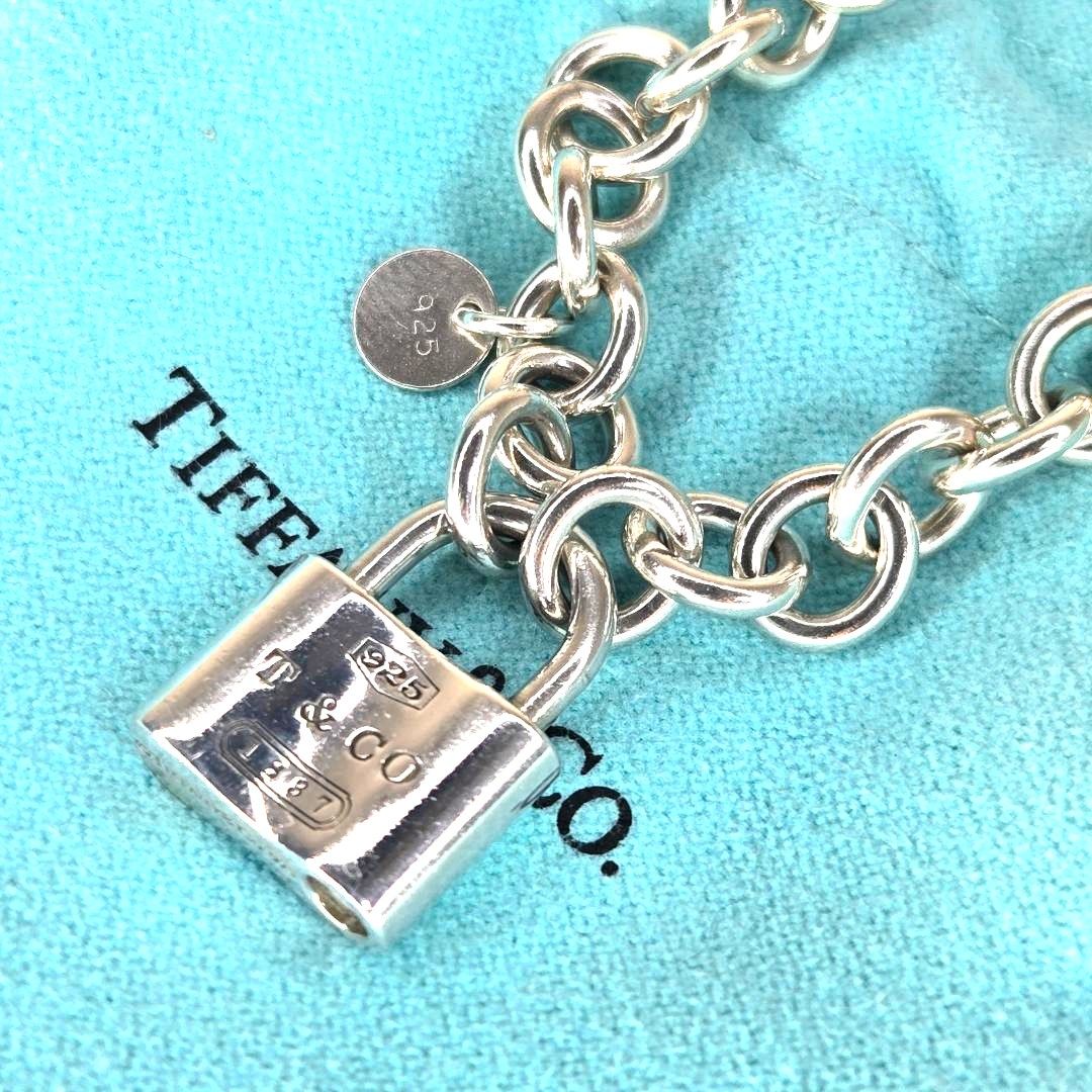 【極美品：新品磨き済】ティファニー パドロック カデナ 1837 ブレスレット TIFFANY&Co. ティファニー 1837 カデナロック パドロック ブレスレット