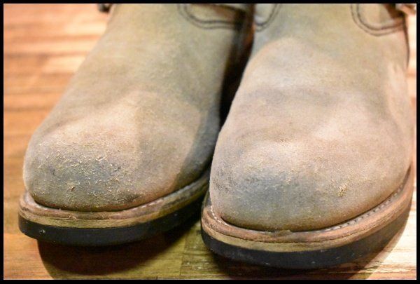  7.5 D 08年 レッドウィング 8268 スエード エンジニア ホーソーンアビレーンラフアウト スチールトゥ ブーツ redwing FL 482 エンジニアブーツ ブーツ 革靴