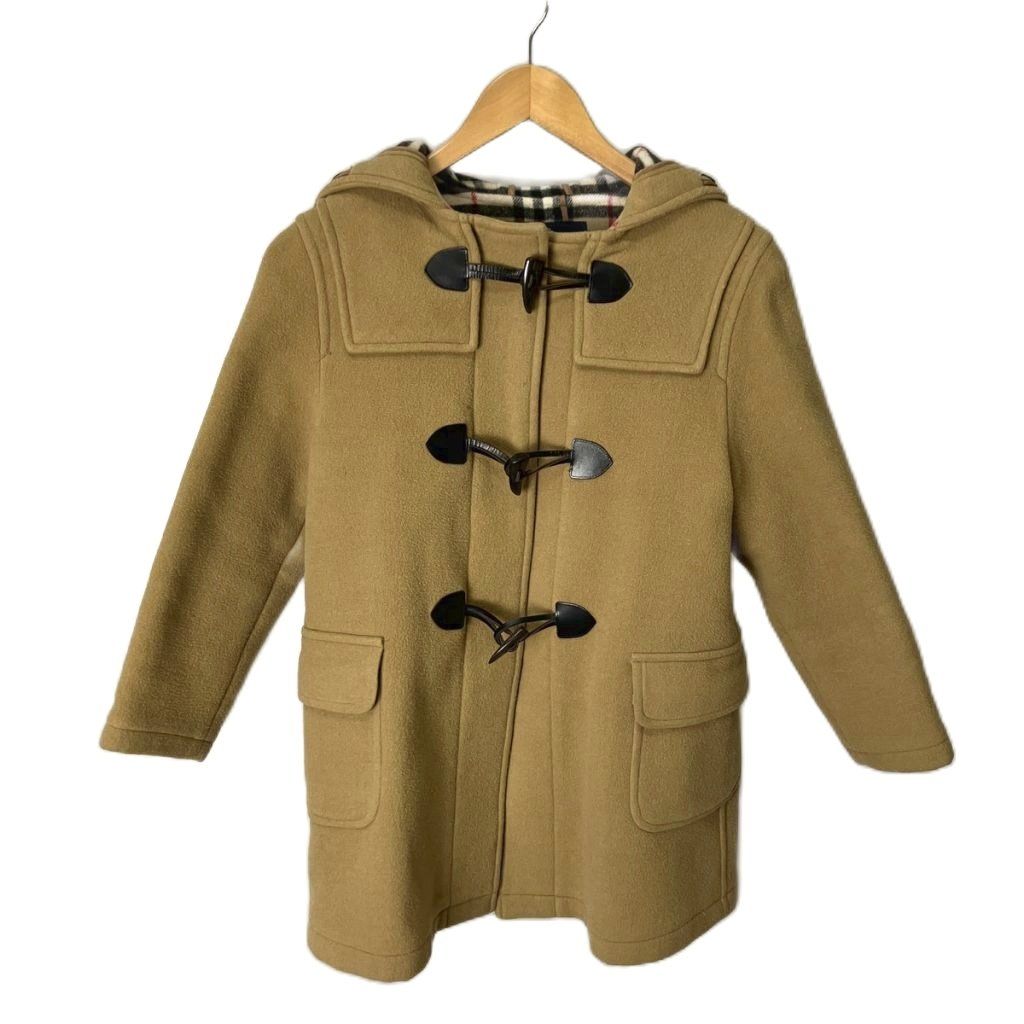 バーバリー ロンドン LONDON ダッフルコート 裏地ノバチェック ショート丈 130 ブラウン BN 880-443-40