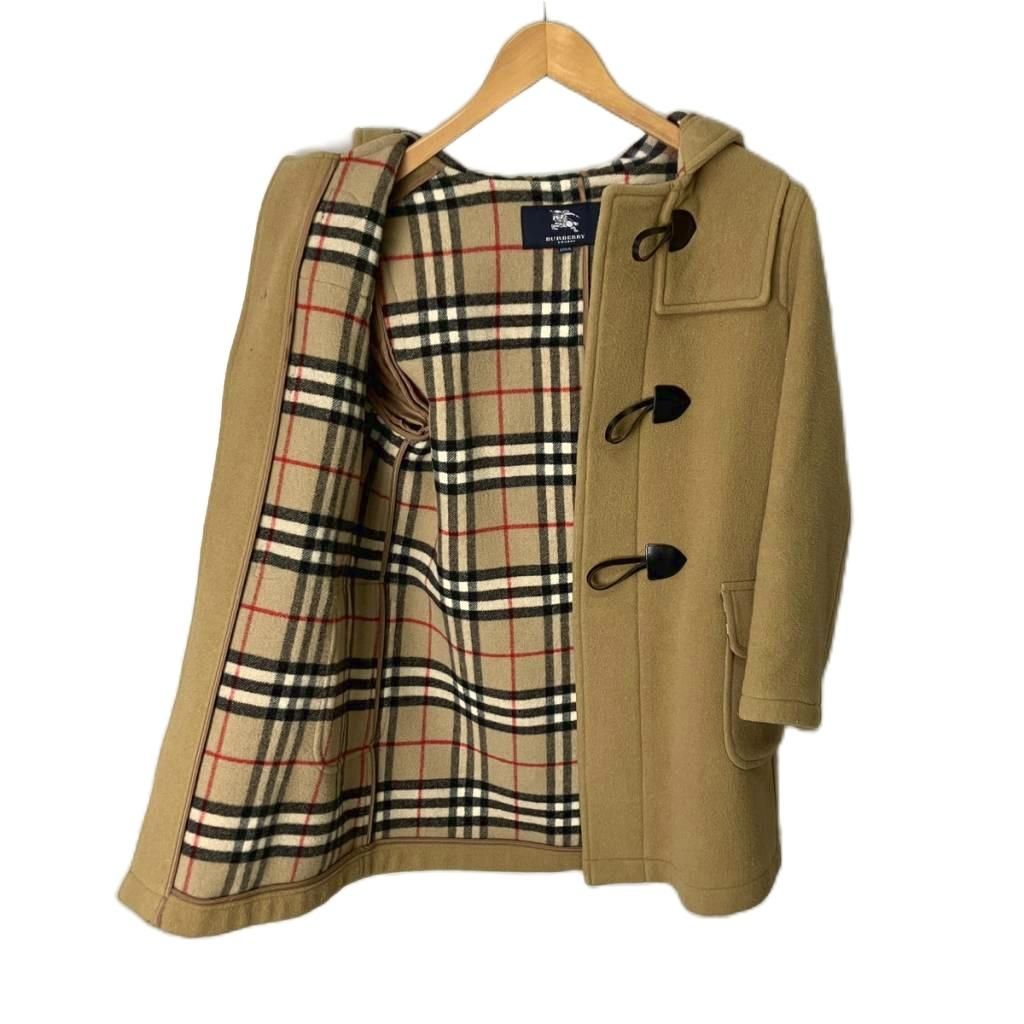 BURBERRY LONDON ダッフルコート ヘリンボン ノバチェック 40 バーバリー ロンドン BURBERRY LONDON ダッフルコート 裏地ノバ