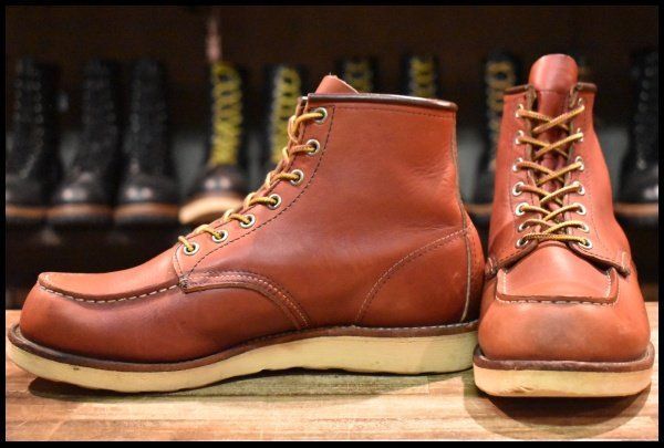 7.5 D 10年 レッドウィング 8875 アイリッシュセッター 赤茶 オロラセット モックトゥ 9106 ブーツ redwing FL 484