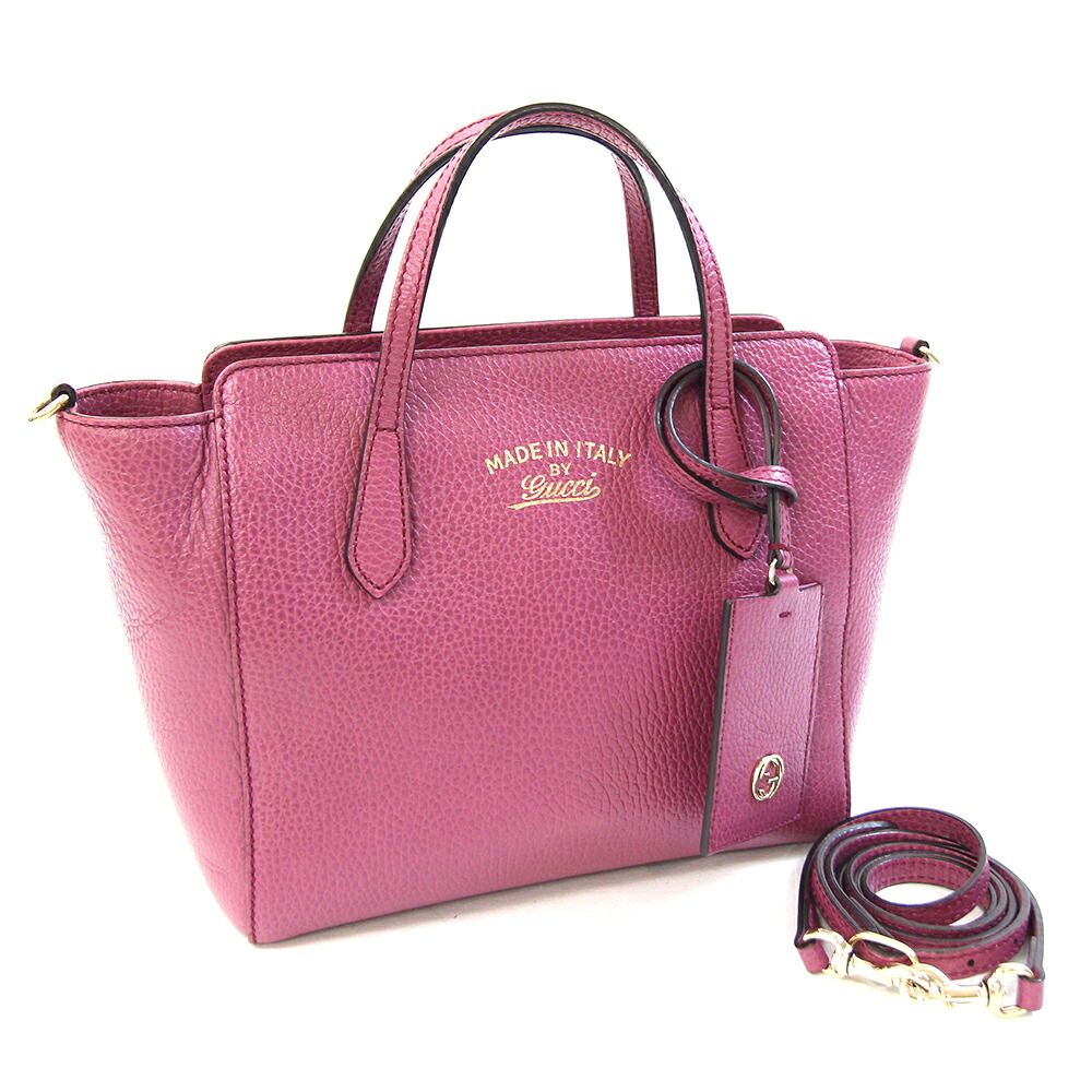 グッチ 2 WAYハンドバッグ スウィングミニ レザー