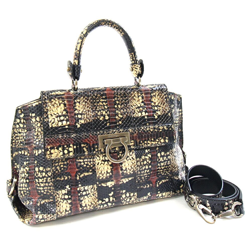 フェラガモ 2 WAYハンドバッグ ソフィア 21 A 967