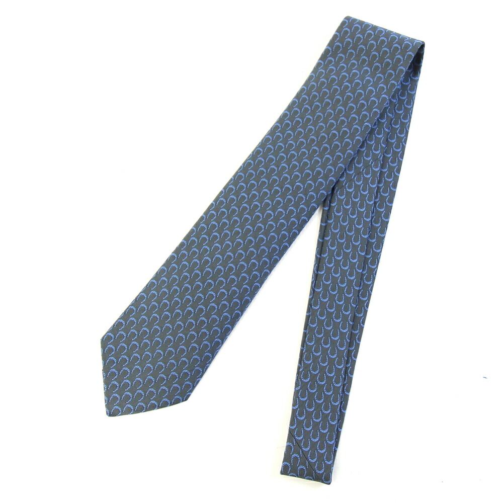 エルメス ネクタイ 655655 T グレー ライトブルー