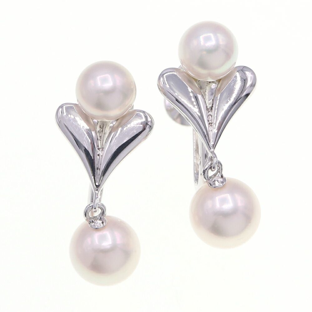ミキモト イヤリング SV シルバー パール 真珠