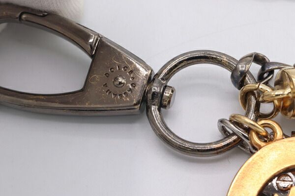  ドルチェ＆ガッバーナ ウォレットチェーン ガンメタリック 折り財布 小物