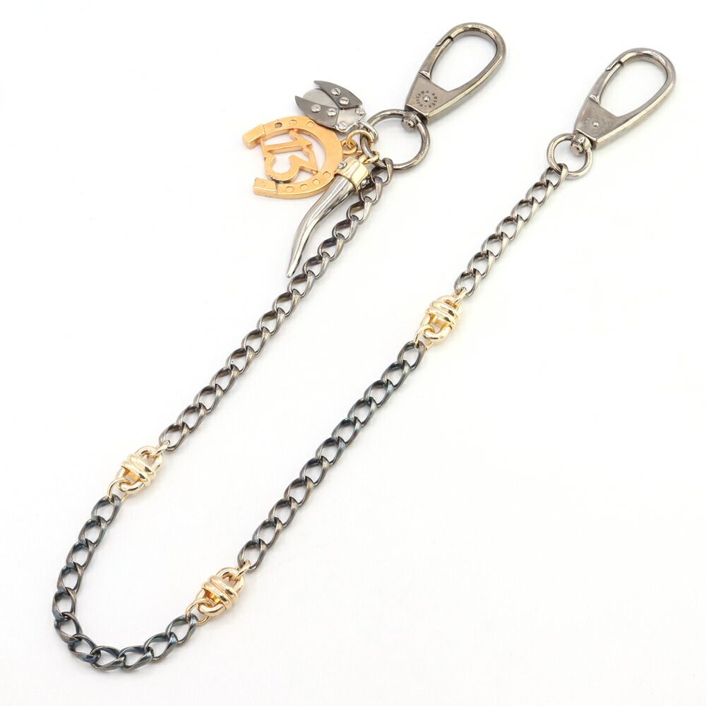 ドルチェ＆ガッバーナ ウォレットチェーン ガンメタリック