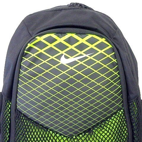ナイキ NIKE リュック デイパック スポーツバッグ メッシュ 黒 ブラック 蛍光イエロー A1023