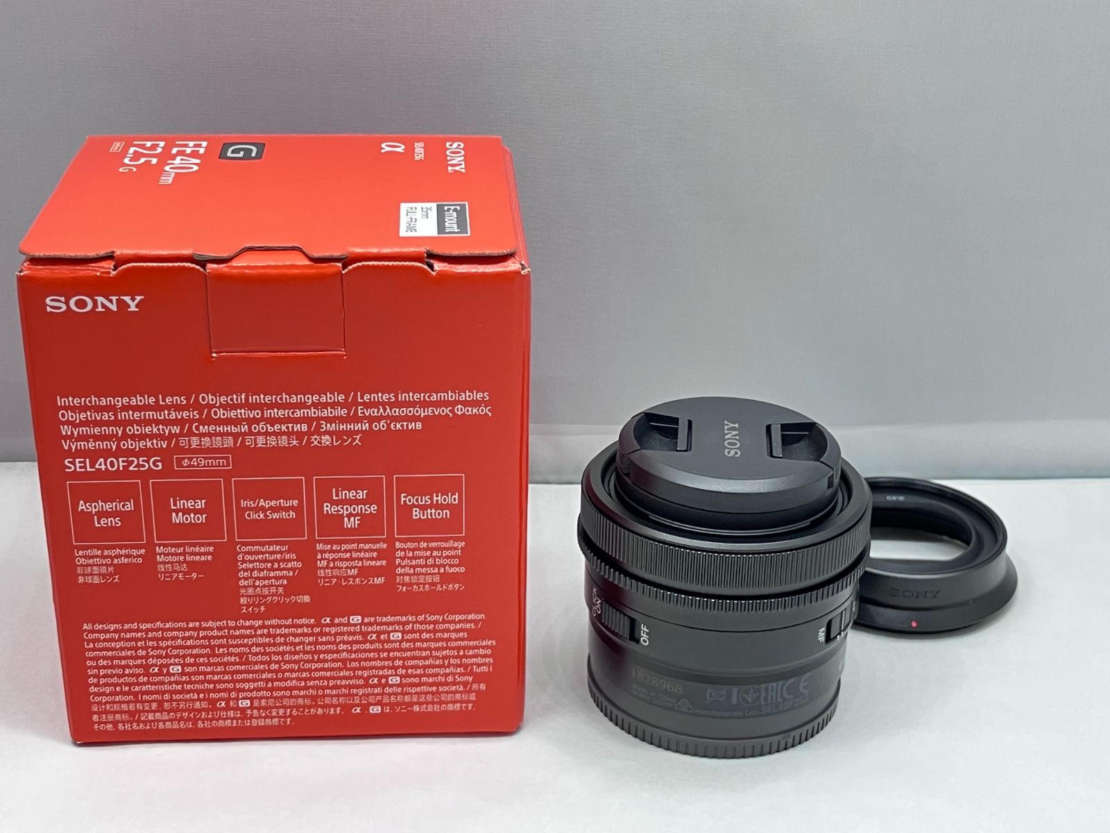 DH 1532 ソニー Eマウント EF 40 mm f 2.5 G 単焦点レンズ