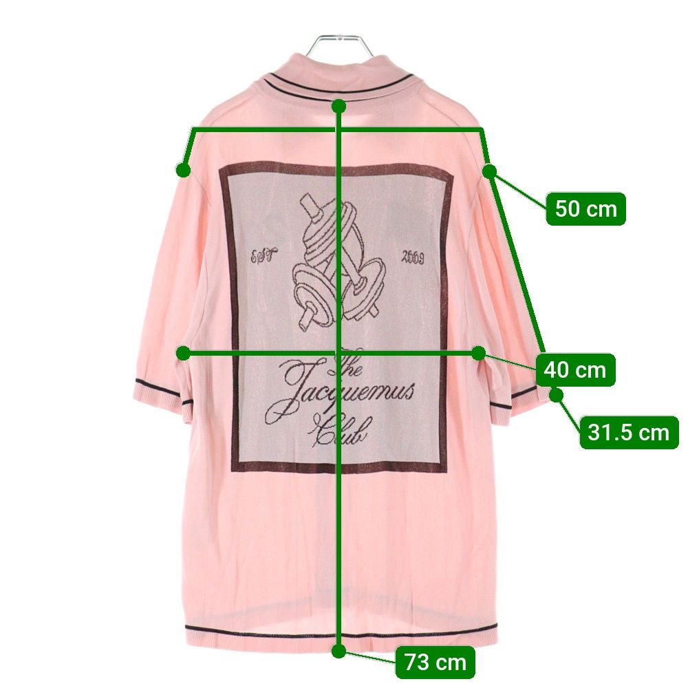 JACQUEMUS (ジャックムス) 25SS バックロゴ刺繍 ゲームニットシャツ