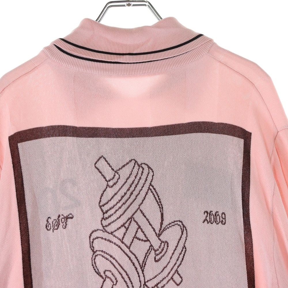 JACQUEMUS (ジャックムス) 25SS バックロゴ刺繍 ゲームニットシャツ