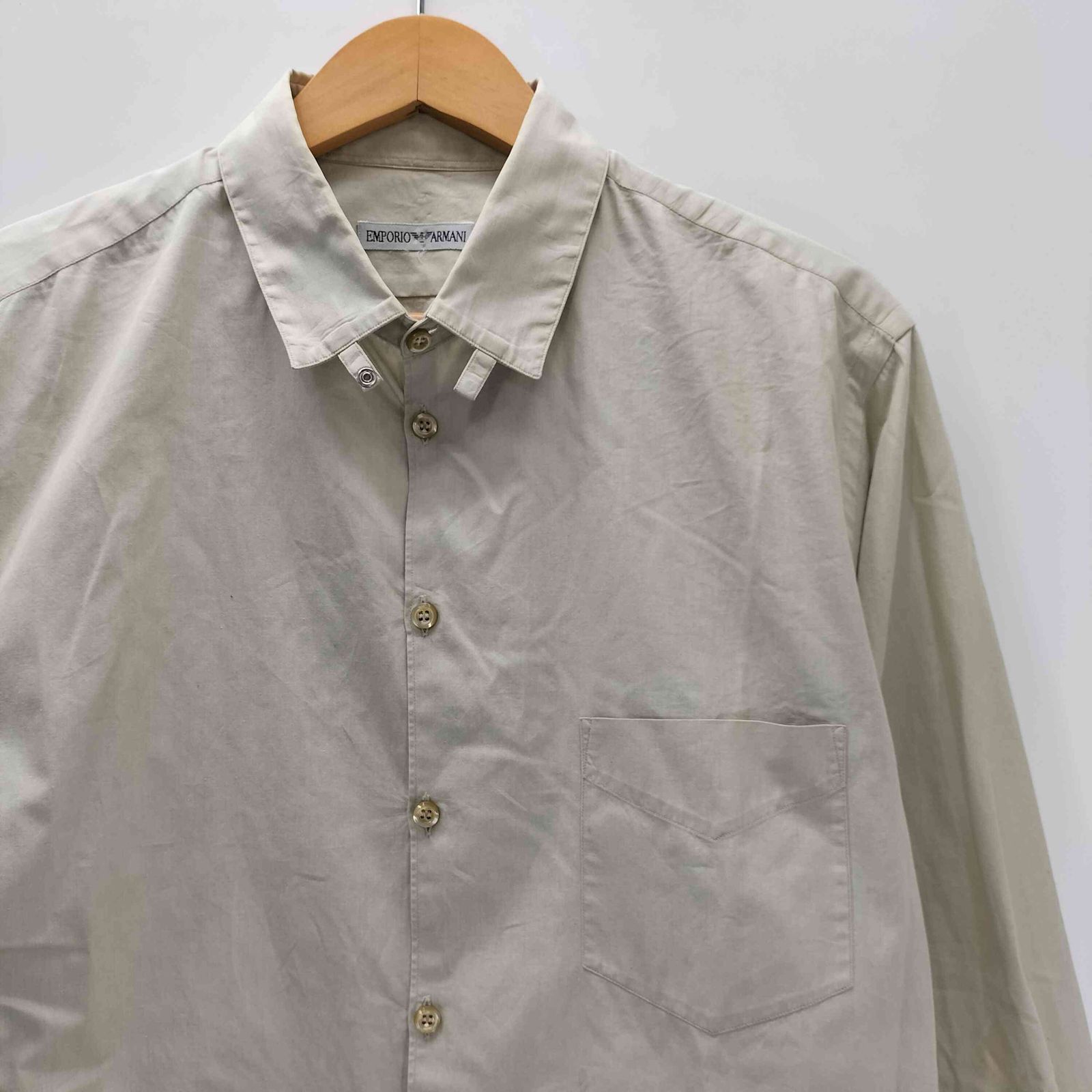 エンポリオアルマーニ EMPORIO ARMANI L/S タブカラー ドレス シャツ