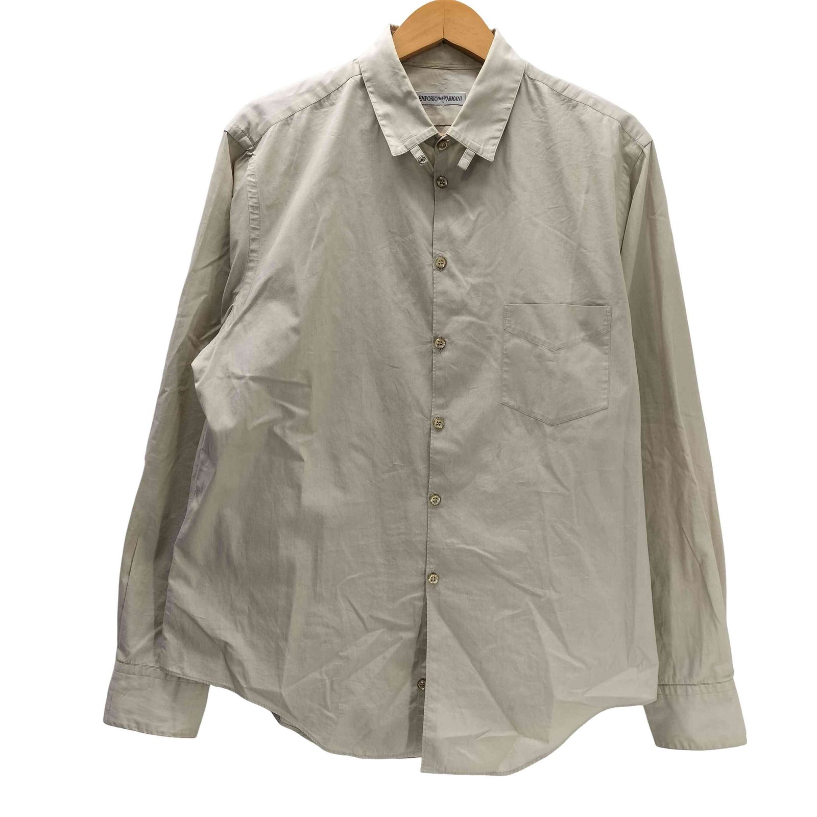 EMPORIO ARMANI エンポリオアルマーニ ドレスシャツ メンズ 【古着】【中古】 エンポリオアルマーニ EMPORIO ARMANI L/S タブカラー ドレス シャツ