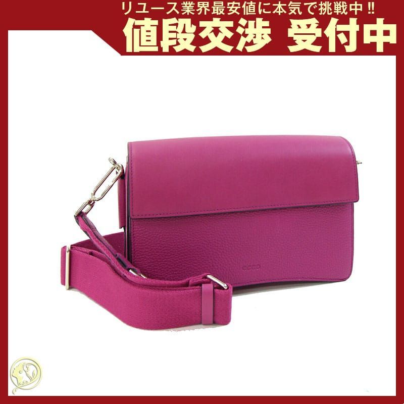 エコー ショルダーバッグ テクスチャブロック レザー 鞄