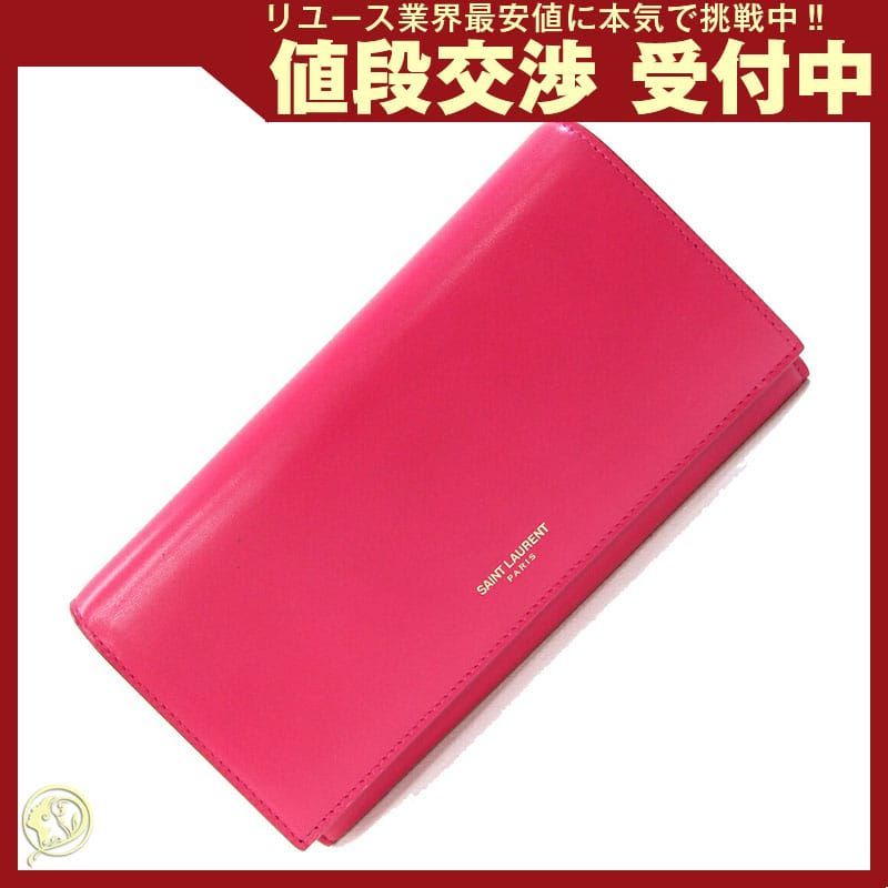 サンローラン 二つ折り長財布 315861 ピンク