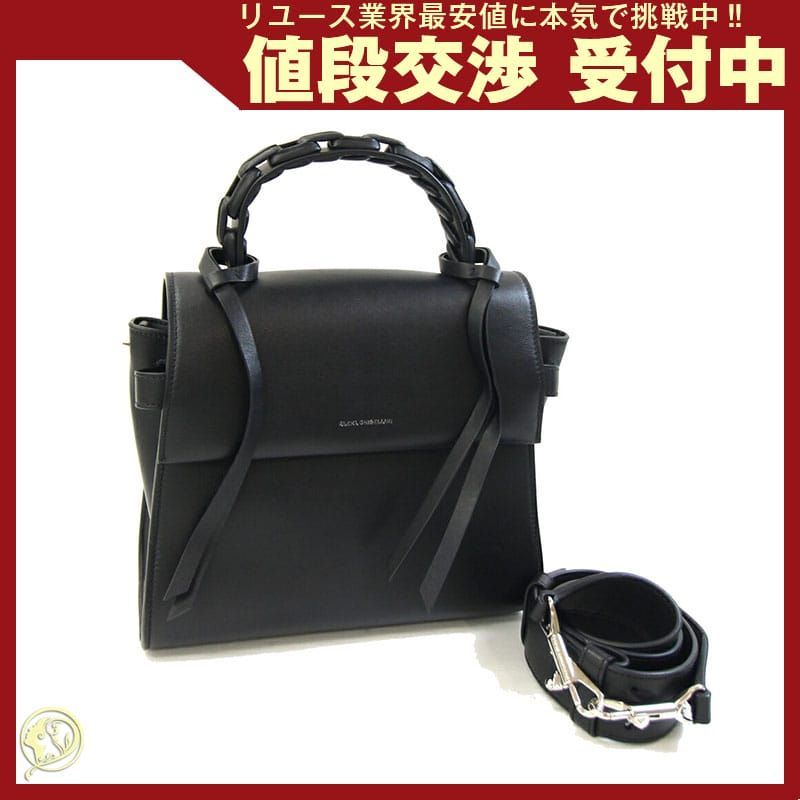 エレナ ギセリーニ 2 WAYハンドバッグ ブラック