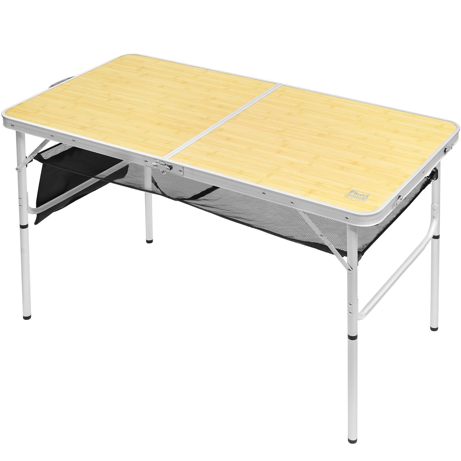 特価商品】TIMBER RIDGE アウトドア 折りたたみ テーブル 高さ2段階