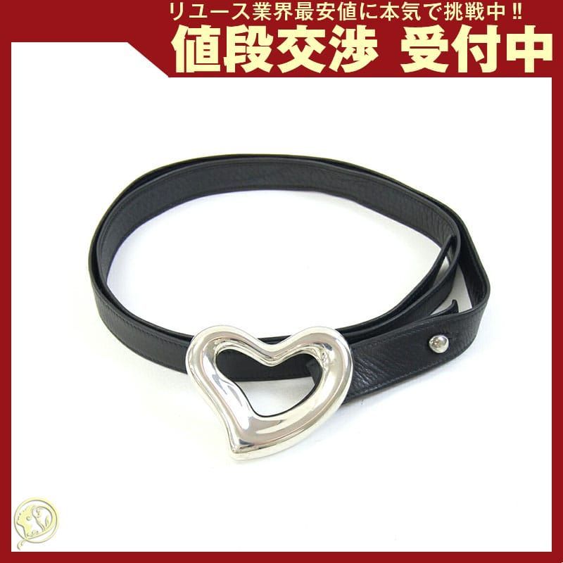ティファニー ベルト エルサペレッティ ブラック レザー