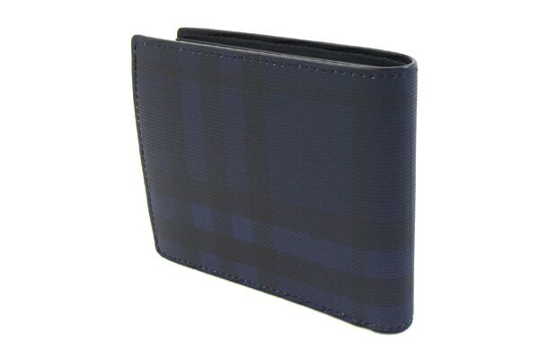 バーバリー 二つ折り財布 チェック バイフォールド