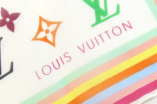 ルイヴィトン スカーフ モノグラム マルチカラー ブロン