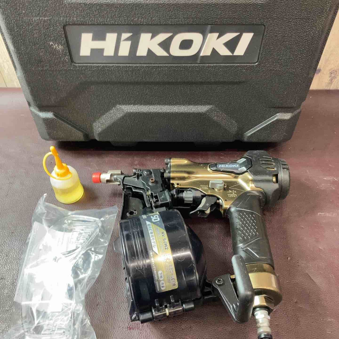 品 ハイコーキ HIKOKI 旧 日立工機 高圧エア釘打ち機 NV 50 H 2