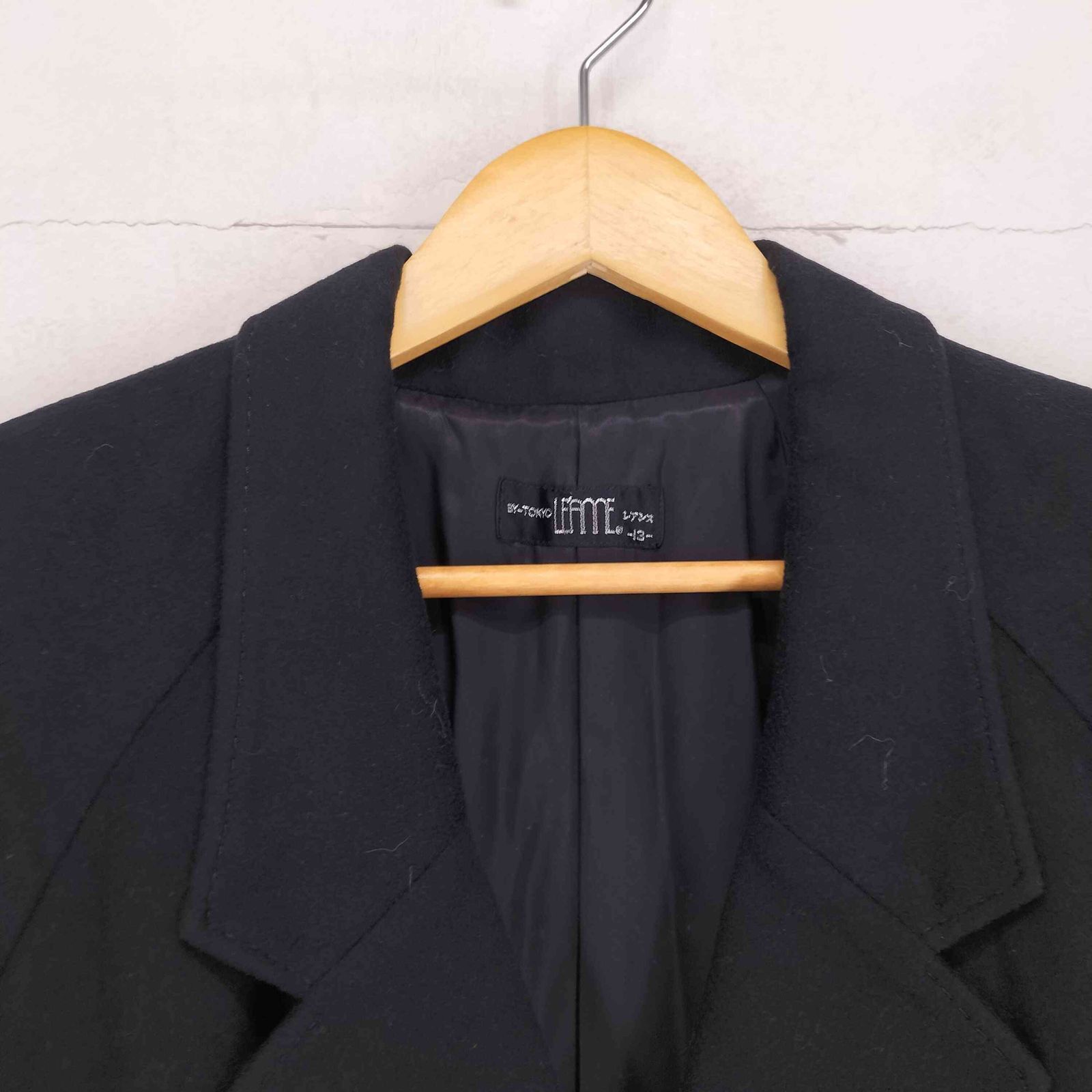 ユーズドフルギ USED古着 pure cashmere カシミヤ100ダブルチェスター