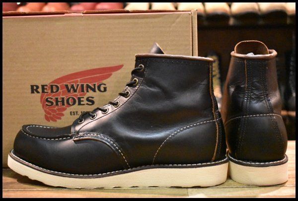  9.5 D 24年 レッドウィング 8849 アイリッシュセッター ブラック プレーリー 黒 モック 茶芯 レースアップ ブーツ FL 496 ワークブーツ ブーツ 革靴