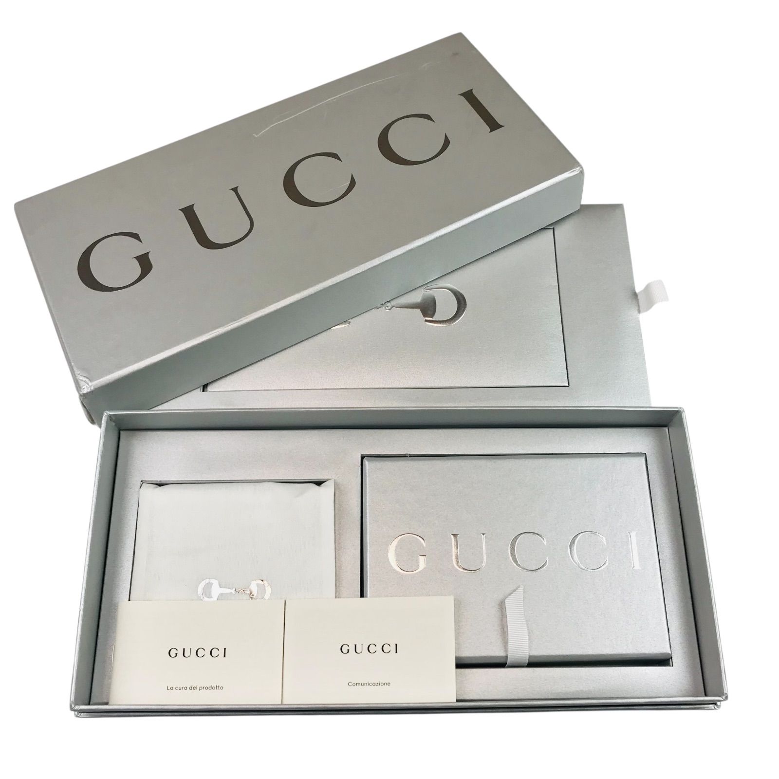 新品未使用☆GUCCI☆グッチ・メタルホースビット付きカードケース