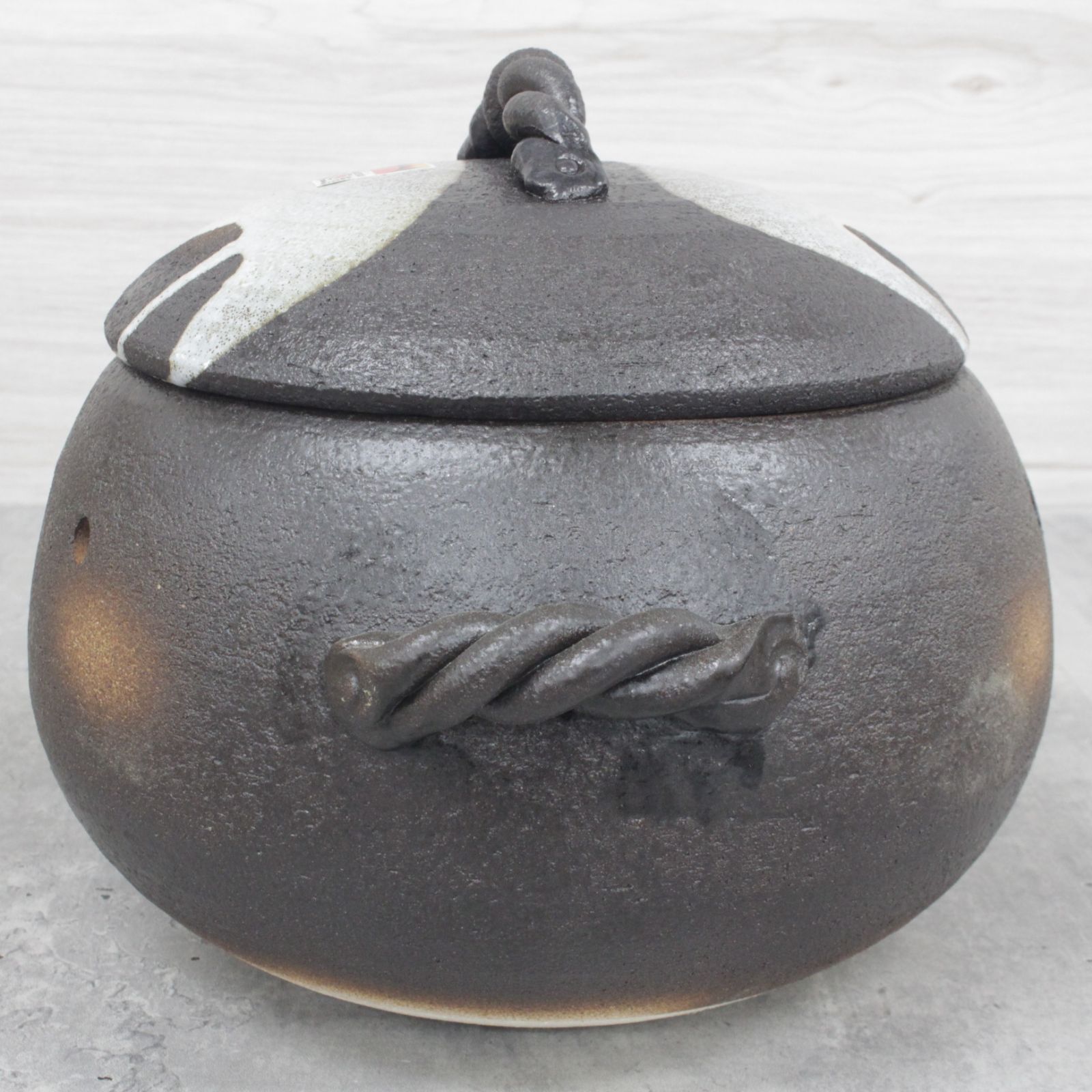 灰釉丸石焼きいも器