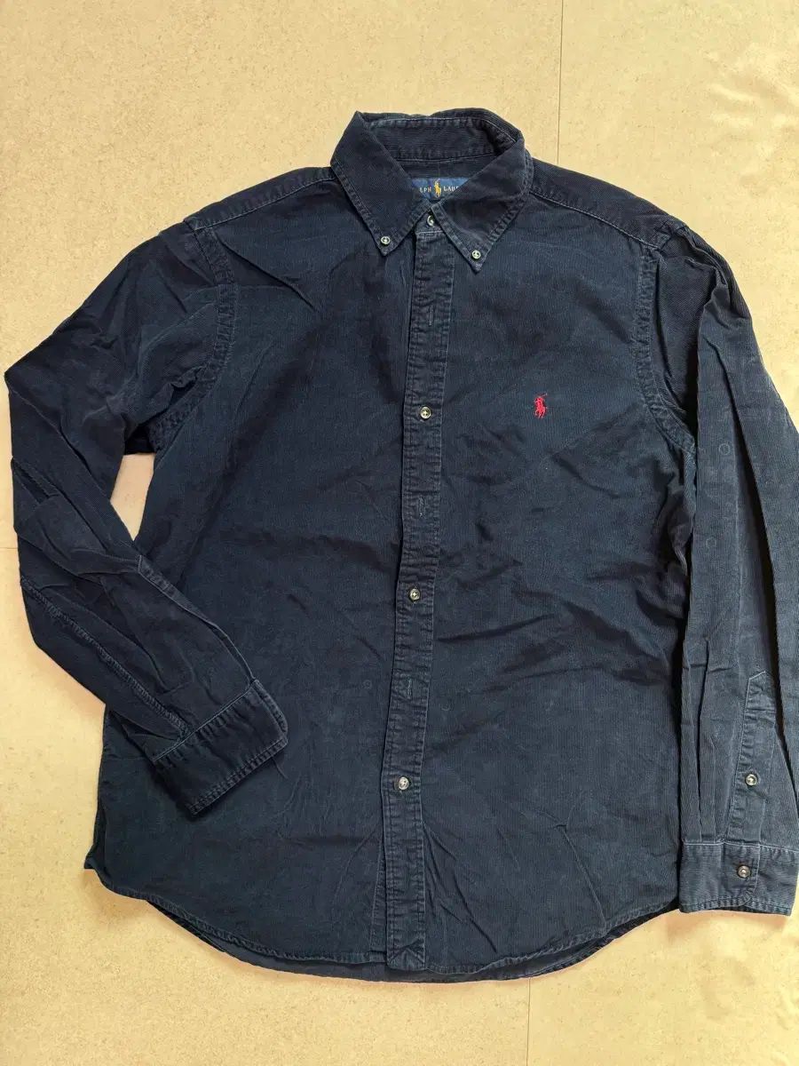 ポロ コーデュロイ ネイビー クラシックフィット M