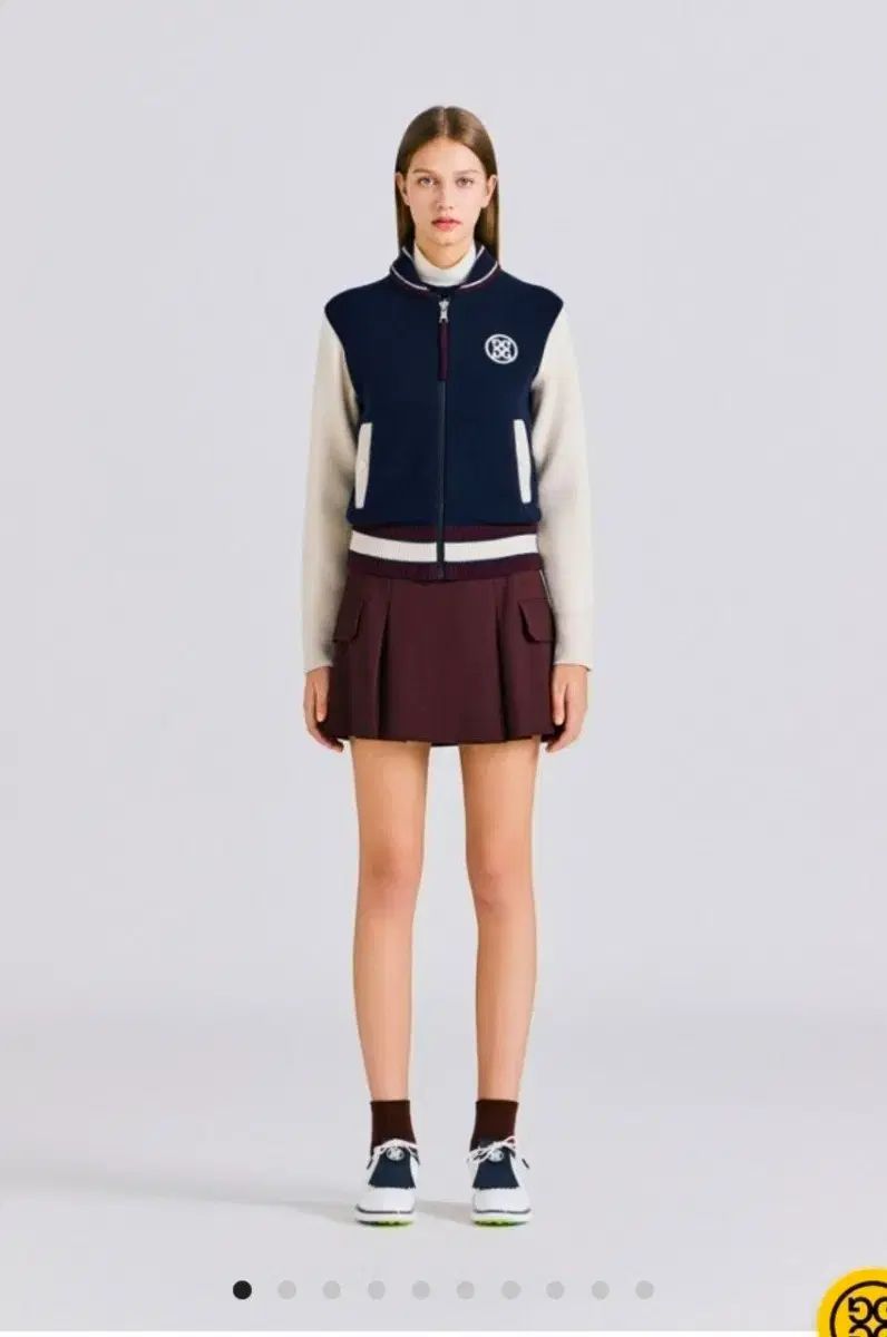 G FORE レディース スタジャン 防風フルジップアップ