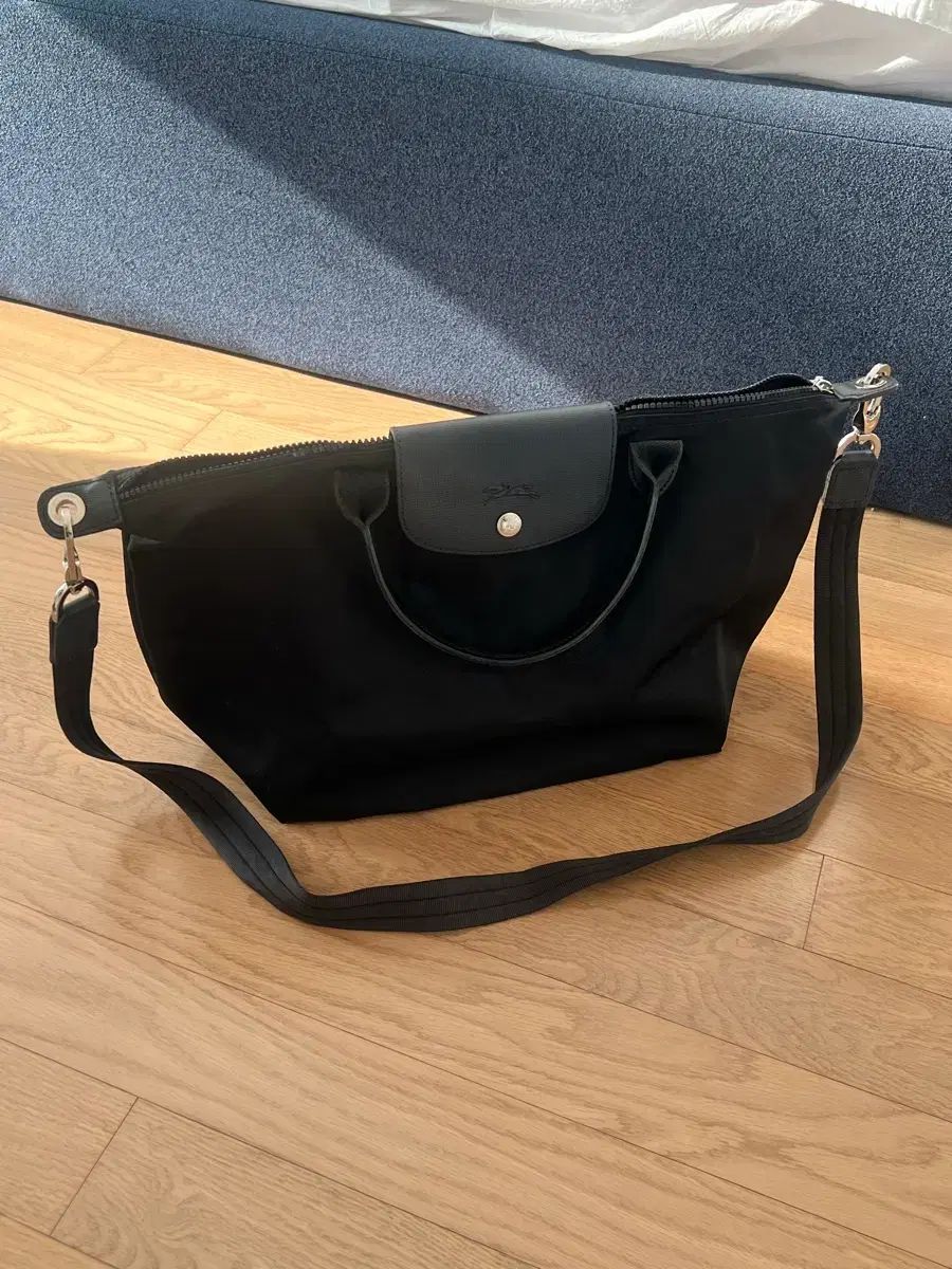 ロンシャン ル プリアージュ ブラック トート クロスバック Mサイズ