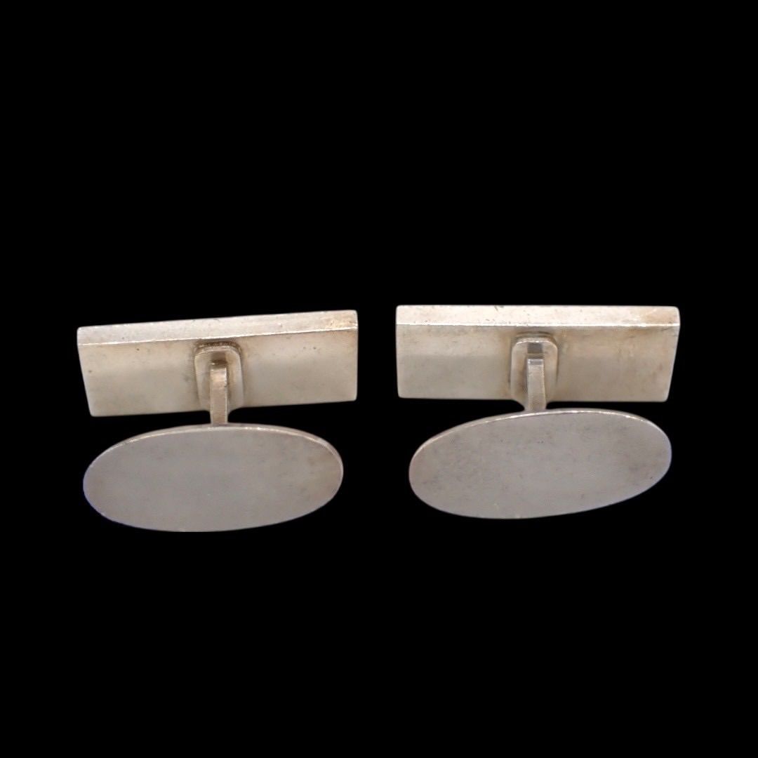 ジョージジェンセン カフス カフリンクス オニキス シルバー925 メンズ カフス   【中古】 ジョージジェンセン Georg Jensen 115 カフス カフリンクス メンズ 925