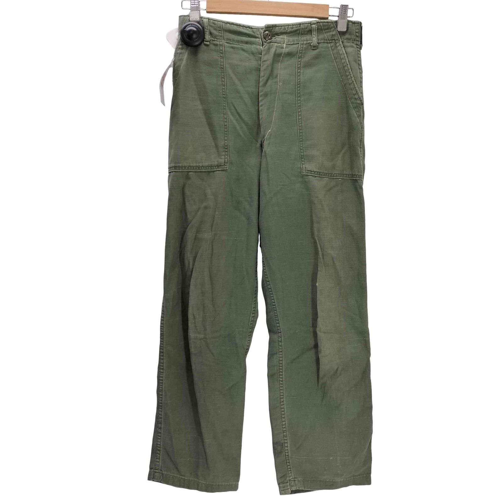 ユーエスアーミー U.S. ARMY 70 S SATEEN TYPE 1 米軍 実軍 ミリタリー ベイカー パンツ アーミー トラウザー TALON ジップ 1970年会計 メンズ