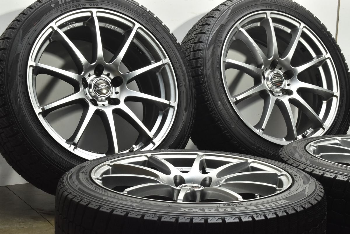 交換用に シュナイダー 18 in 8 J 35 PCD 114.3 ダンロップ ウィンターマックス WM 02 235|45 R クラウン カムリ アコード オデッセイ