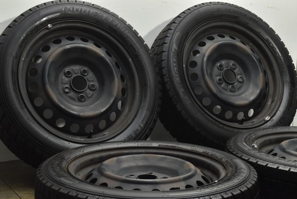 バリ溝 トヨタ ラクティス 16 in 5.5 J 39 PCD 100 グッドイヤー アイスナビ7 175|60 R スタッドレス 交換用