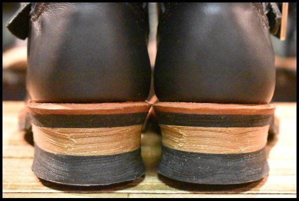 7D 箱付 未使用 13年】レッドウィング 2976 ショート エンジニア 黒