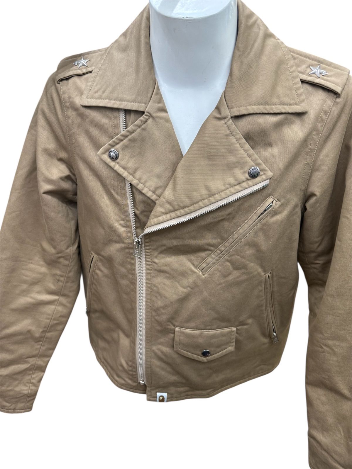 A BATHING APE アベイシングエイプ ダブルライダースジャケット Lサイズ メンズ