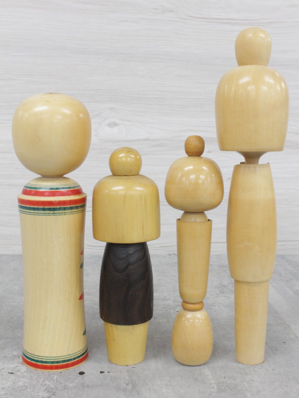 行董】伝統工芸 こけし 7体まとめ コケシ 民芸品 現代こけし 銘有