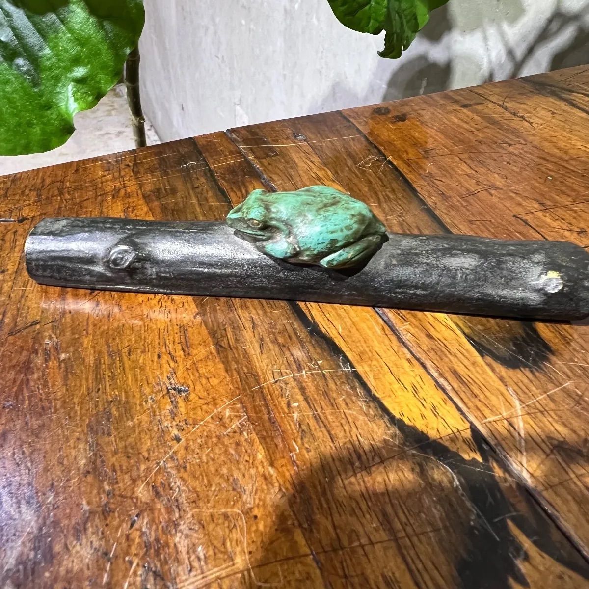 平櫛田中作 文鎮 ブロンズ 蛙 カエル 彫刻家 書道具