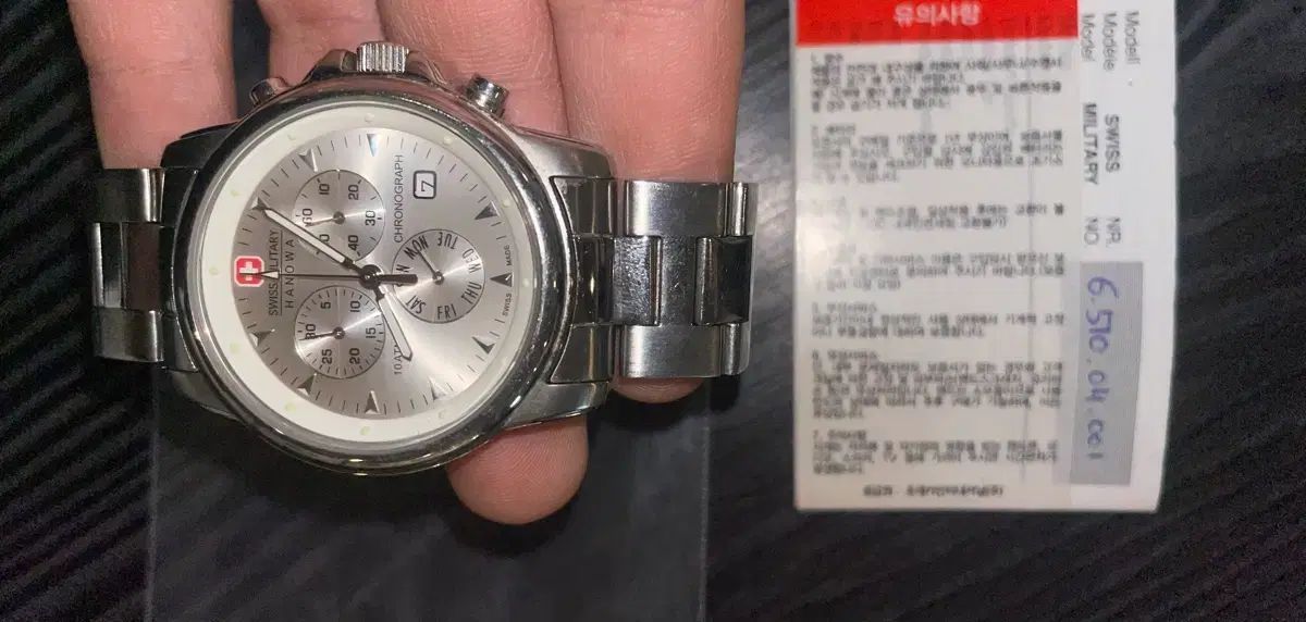  スイス ミリタリー ハノワ メタル ウォッチ 金属ベルト 時計