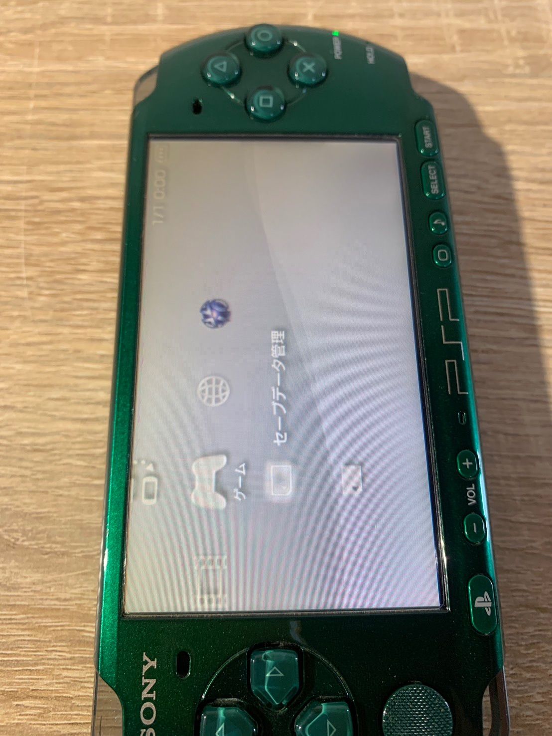 7613 PlayStation ポータブル PSP 3000 スピリティッドグリーン 動作