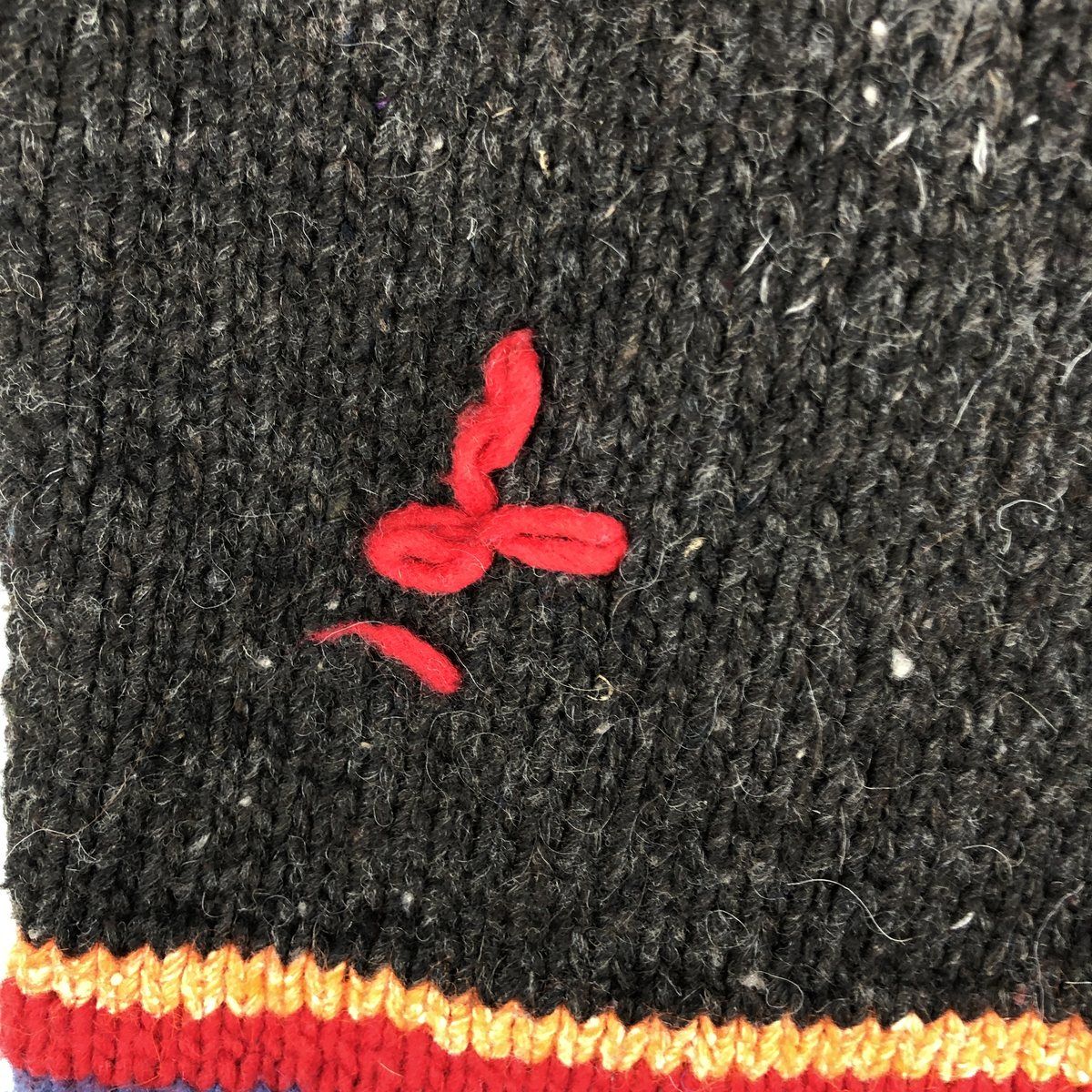 古着 80年代 総柄 HAND MADE ハンドメイド カウチンセーター 