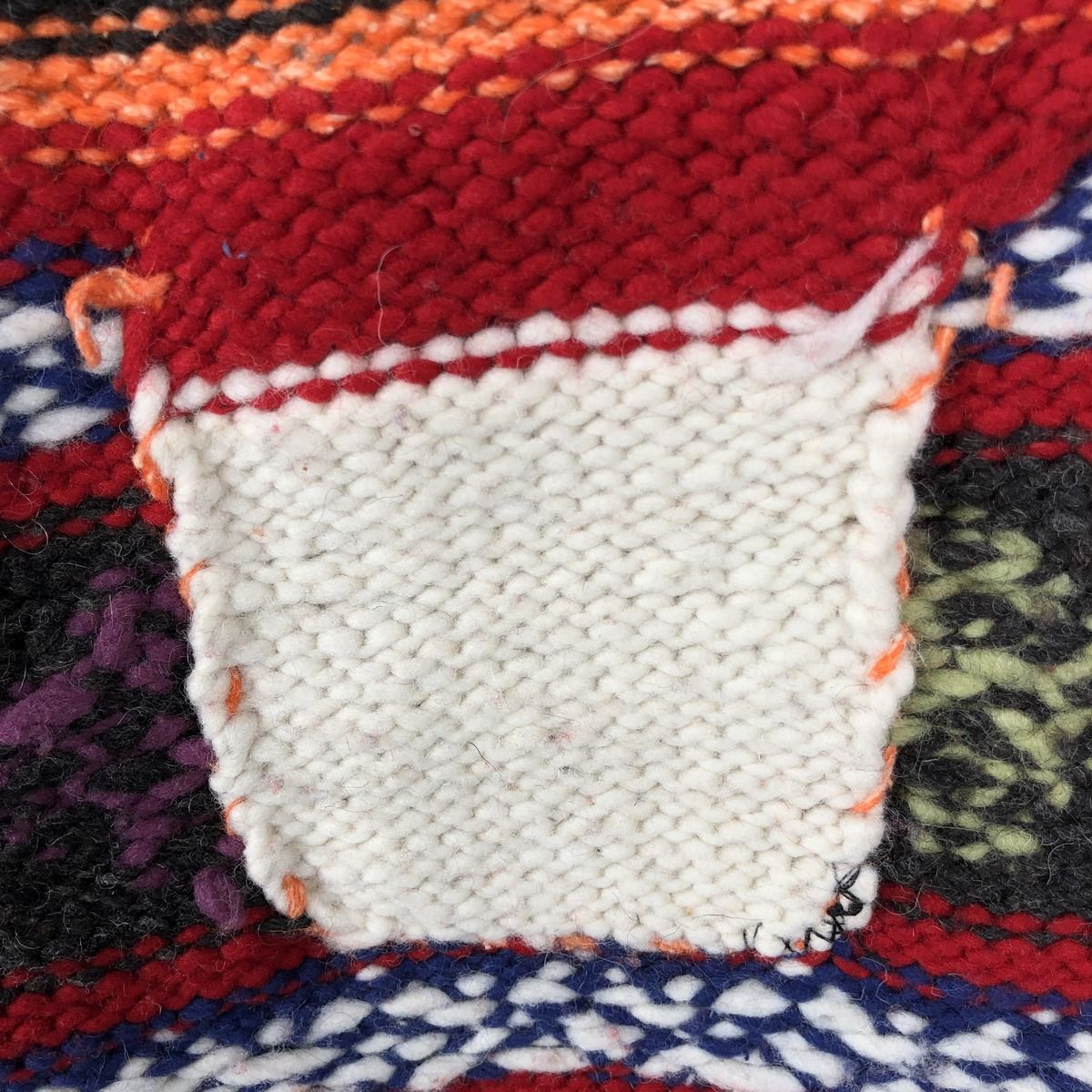 古着 80年代 総柄 HAND MADE ハンドメイド カウチンセーター 