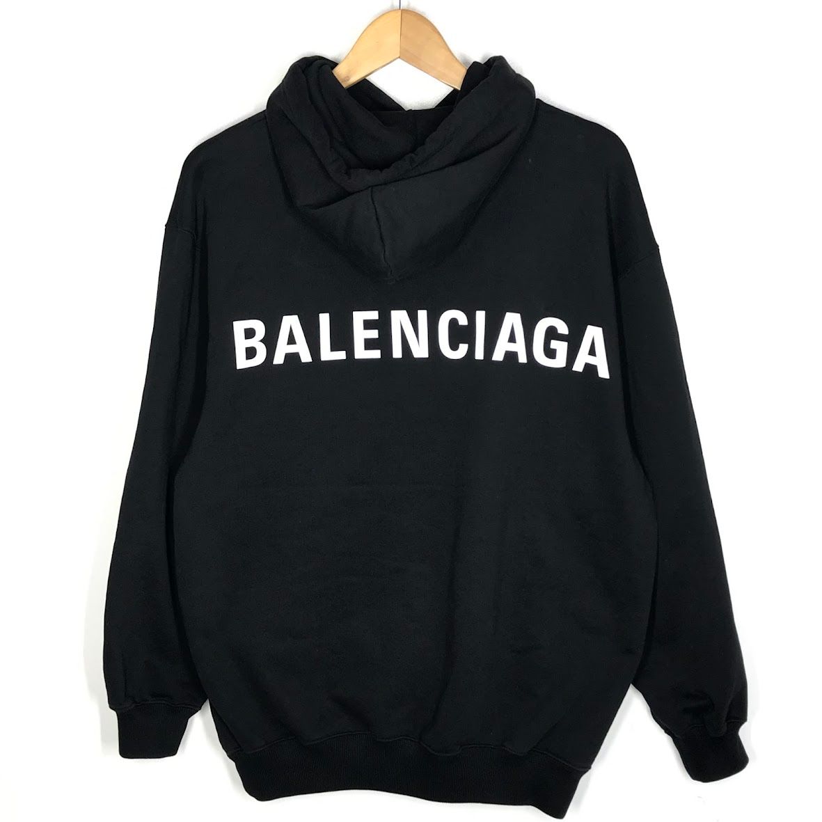 | バレンシアガ パーカー バックプリント プルオーバーパーカー 556143 ブラック サイズ S 108