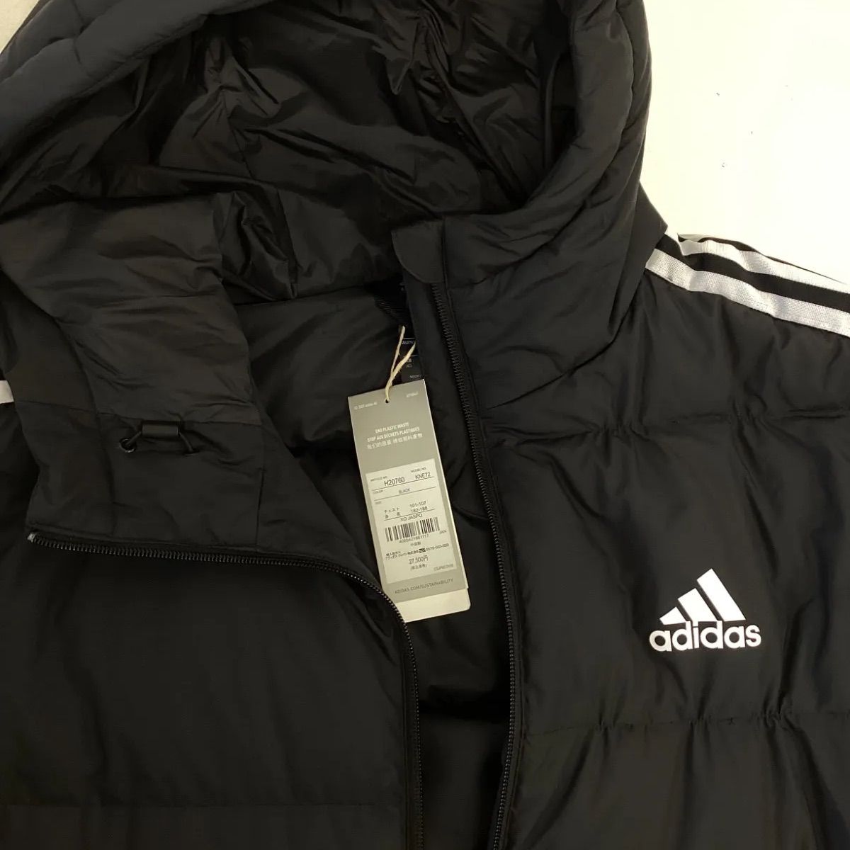 Adidas アディダス ロングダウン ベンチコート - メルカリ