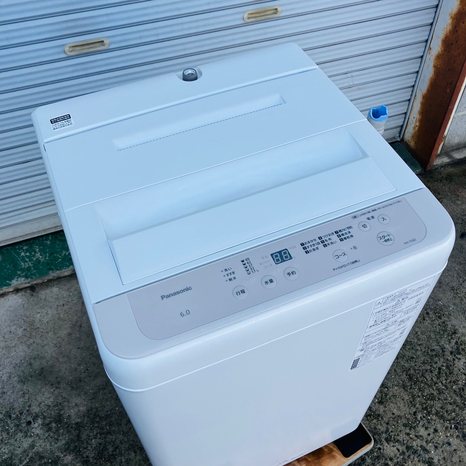 生活家電 1h11. Panasonic NA-F6B2 洗濯機 2024年製 6.0kg ホワイト